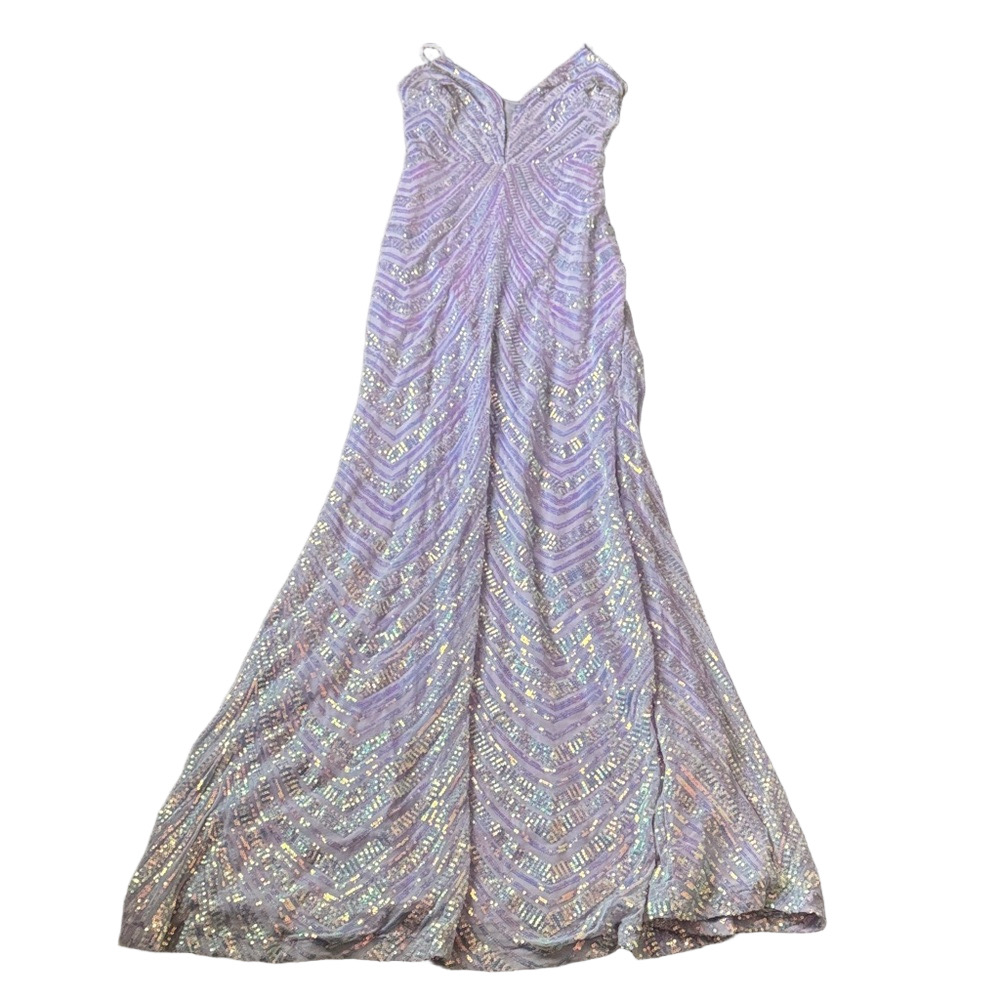 Breeze Breeze Iridescent Sequin Evening Gown Prom Formal Dress SIZE L